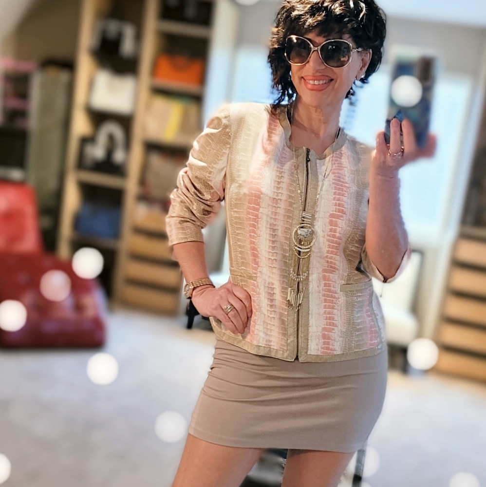 City Girl reptile print gorgeous jacket
